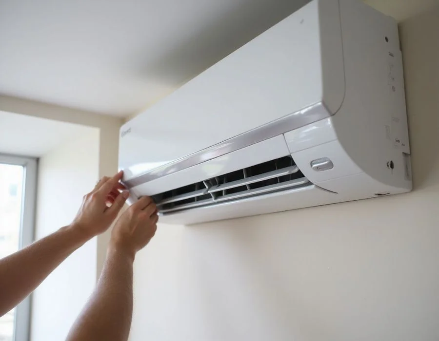 Cleaned and restored fan coil unit after Coolbest chemical wash